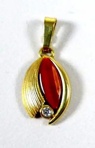 Anhänger aus 375 Gold mit Jaspis Cabochon