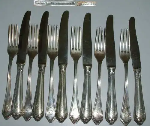 Friedländer u. Eisner Obstbesteck aus 800er Silber   (da4211)