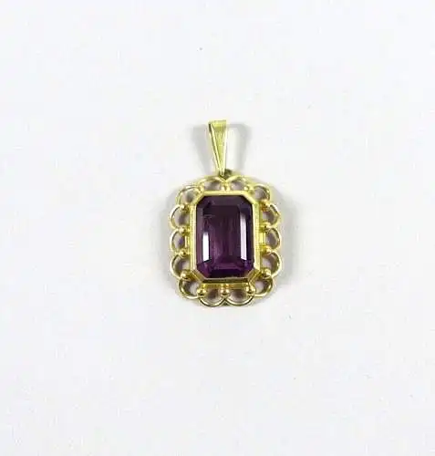 Anhänger aus 333er Gold mit Amethyst