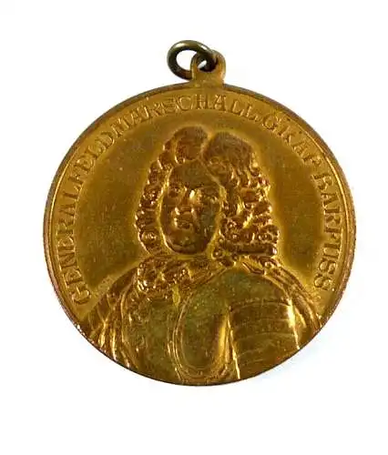 original alte Medaille Graf Barfuss