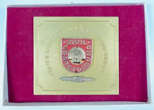 DDR Auszeichnung 25 Jahre Zivilverteidigung in OVP  >>sehr selten