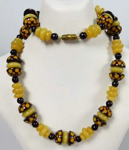 Tolle alte Kette wohl 50iger Jahre Modeschmuck  (da5414)