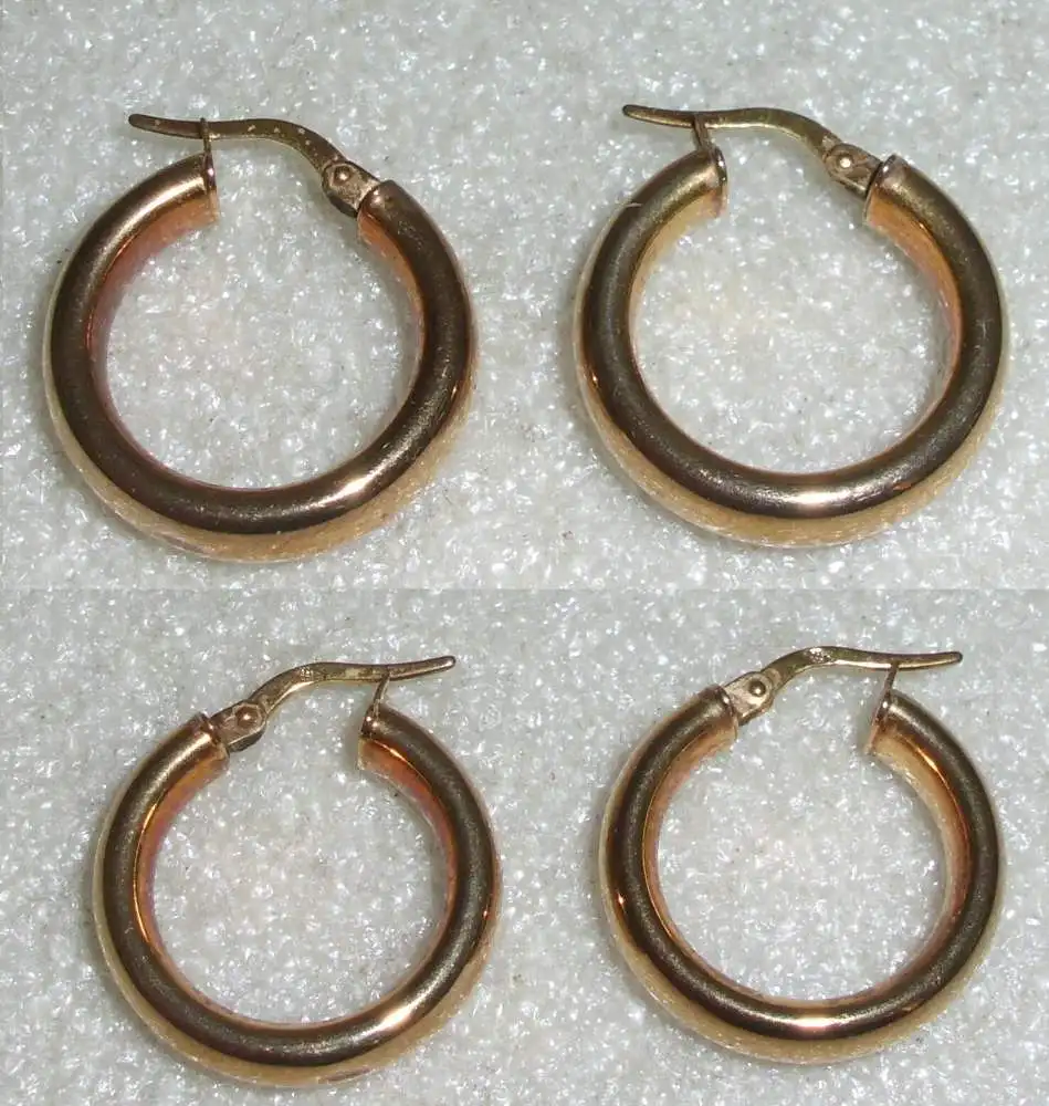 Tolle Ohrringe/Creolen aus 333er Gold   (da4154) 0