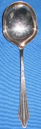 WMF-Fächermuster alter versilberter Vorlegelöffel