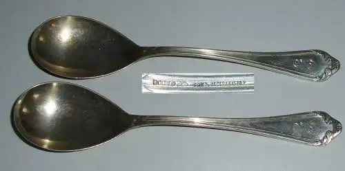 Friedländer u. Eisner 2 Salatlöffel aus 800er Silber   (da4210)
