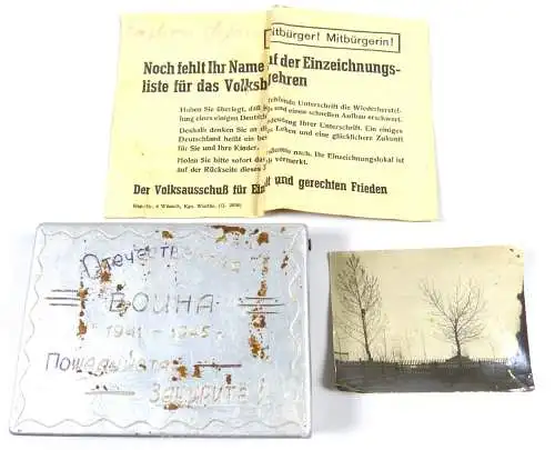 2. WK original alte Zigarettendose wohl in Gefangenschaft angefertigt russisch