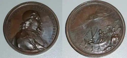 Bronzemedaille Päpstliche Medaille signiert I.C.H. (da4203)