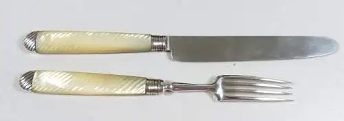 Altes englisches Reisebesteck aus Silber