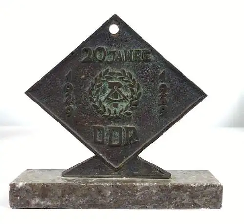 Ehrengabe 20 Jahre DDR Lauhhammer Eisenguß 1969