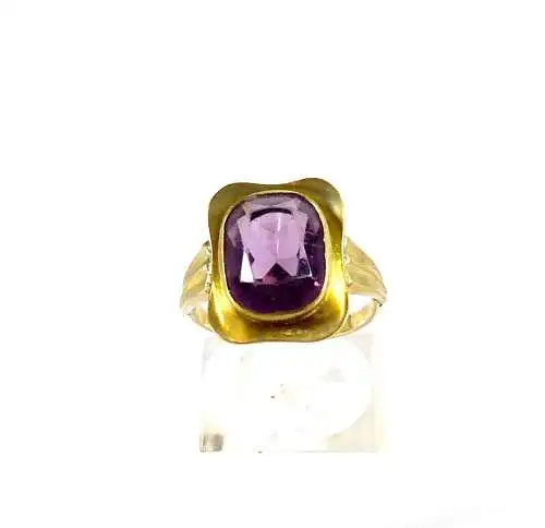 Ring aus 333 Gold mit Amethyst Größe 56