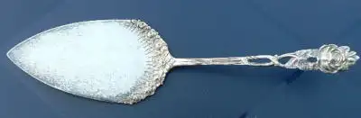 original alter Tortenheber mit Rosen 800 Silber