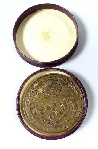Bronzemedaille zur Befreiung Buchenwalds 1945 in OVP