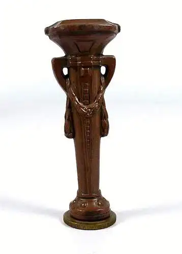 alte Gründerzeit Petschaft aus Bronze mit Gravur A.B. austauschbar