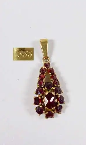 Anhänger aus 333 Gold mit Granate  (da6137)