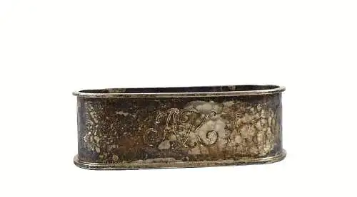 Serviettenring 835 Silber mit Monogramm AK