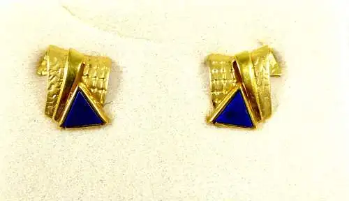 Ohrringe Stecker Double mit Lapislazuli