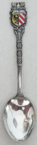 alter Kaffee/Andenken-Löffel 800 Silber Nürnberg