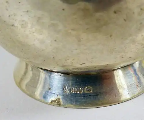 kleine Vase aus massivem 830 Silber