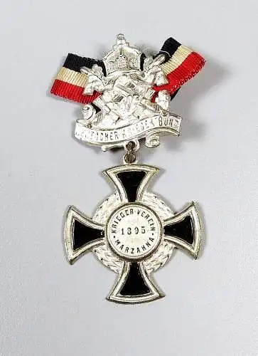 original altes Abzeichen Kriegerbund Krieger Verein Marzahna 1895