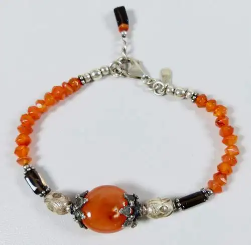 Armband INDIA aus 925 Silber mit Aventurin  (da6687)