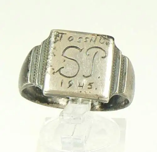 original alter Ring 2. WK sign. Tossno 1943, Gr. 66/Ø 21 mm  (da4472)