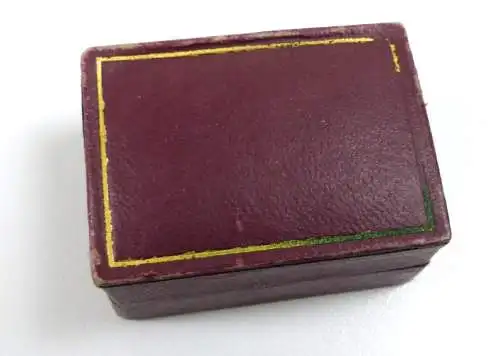 original alte Schmuckschachtel Schmucketui für Eheringe W. Michaelsen Potsdam
