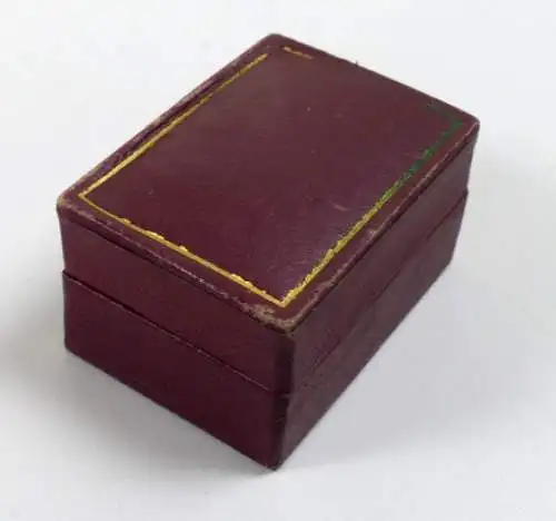 original alte Schmuckschachtel Schmucketui für Eheringe W. Michaelsen Potsdam