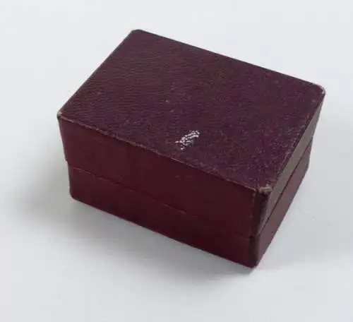 original alte Schmuckschachtel Schmucketui für Eheringe W. Michaelsen Potsdam