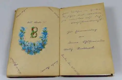 Jugendstil Poesie Album ab 1907 mit Lackbilder
