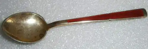 J. Tostrup Designer Sammler-Kaffee-Löffel aus 925 Sterling Silber emailliert