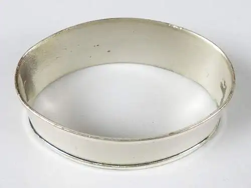 Serviettenring aus 800er Silber mit Goldauflage graviert Michele (da5734)