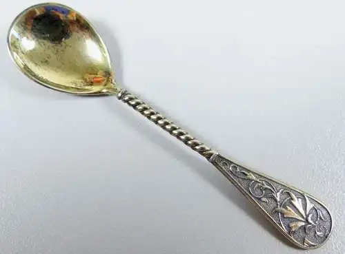 sehr schöner alter Salzlöffel aus 800 Silber   (da6572)