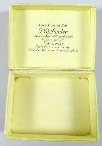 Schmuckschachtel F W Sander Hannover