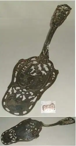 seltener schöner dekorativer Tortenheber 800  Silber