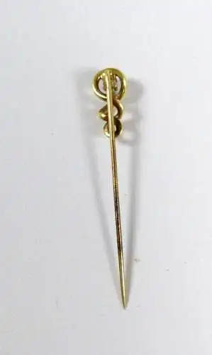 Krawattennadel aus 585 Gold mit Brillant 0,05 ct.