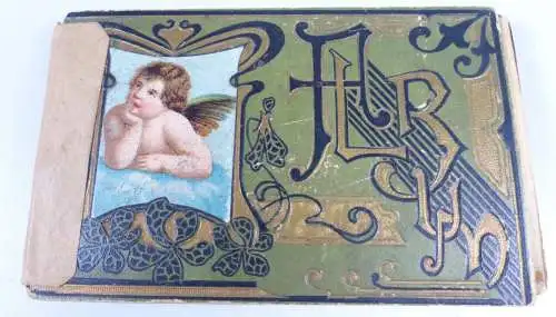 Oblaten Glanzbilder Album Riegersdorf Niederschlesien 1905