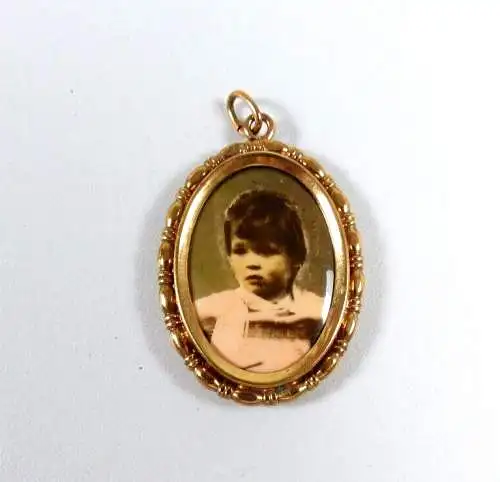 alter Double Anhänger mit Bild