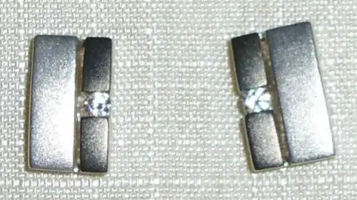 Ohrringe aus 925 Silber mit Zirkonia neuwertig aus Geschäftsauflösung