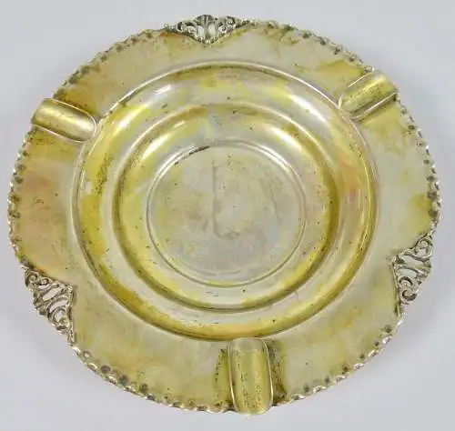 Aschenbecher aus massivem 800 Silber   (da6168)