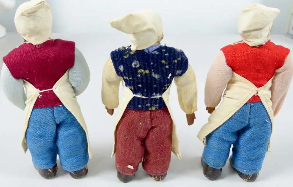 3 Heinzelmännchen von Köln aus altem Spiel, sehr selten  (da6241) 2