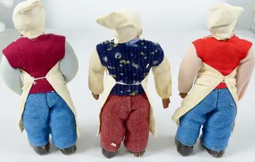 3 Heinzelmännchen von Köln aus altem Spiel, sehr selten  (da6241)