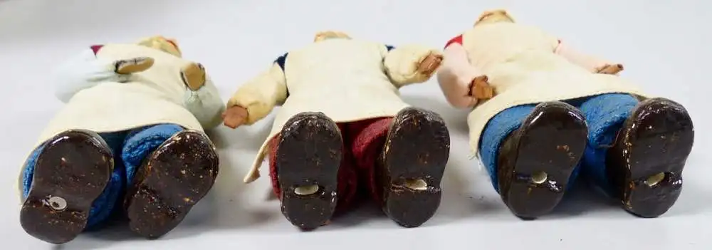 3 Heinzelmännchen von Köln aus altem Spiel, sehr selten  (da6241) 3