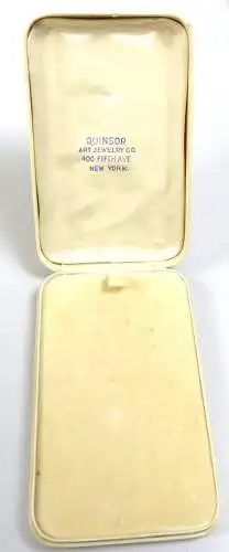 original alte Schmuckschachtel Schmucketui Quinsor Art Jewelry Co. New York