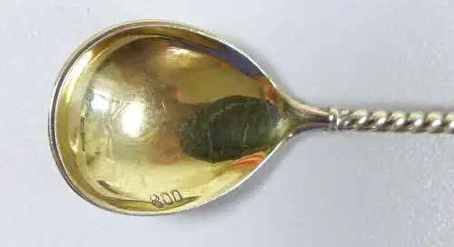 Toller alter Salzlöffel aus massivem 800 Silber   (da6564)