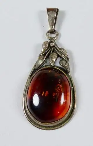 Anhänger aus 925 Silber mit Bernstein/Amber  (da6335)