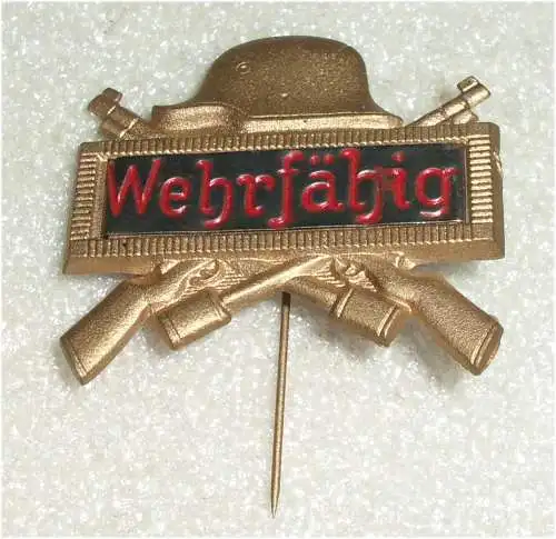 original altes Abzeichen Wehrfähig aus dem 2. WK  (da3397)