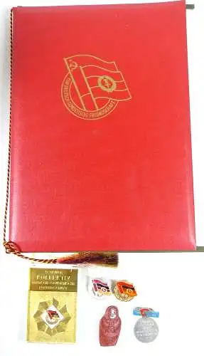 DDR Konvolut DSF Urkunden Wimpel Abzeichen Kreisfestival der DSF 1976 selten