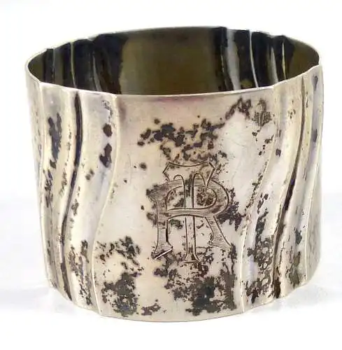 Serviettenring aus 800er Silber mit Monogramm RT