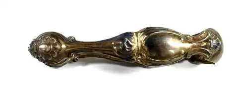 Gründerzeit Zuckerzange aus massivem 800 silber um 1900