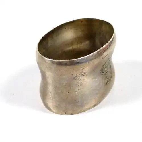 Serviettenring aus 800 Silber mit Monogramm GD
